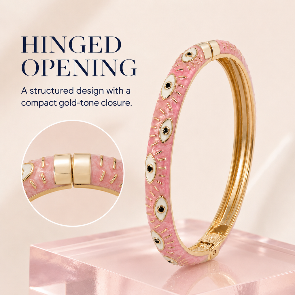 Thailan Bracelet, Light Luxury, Simple and Commuter-Friendly, Retro and Niche, Inlaid with Colorful Enamel, Hand-Painted, Exquisite Jewelry