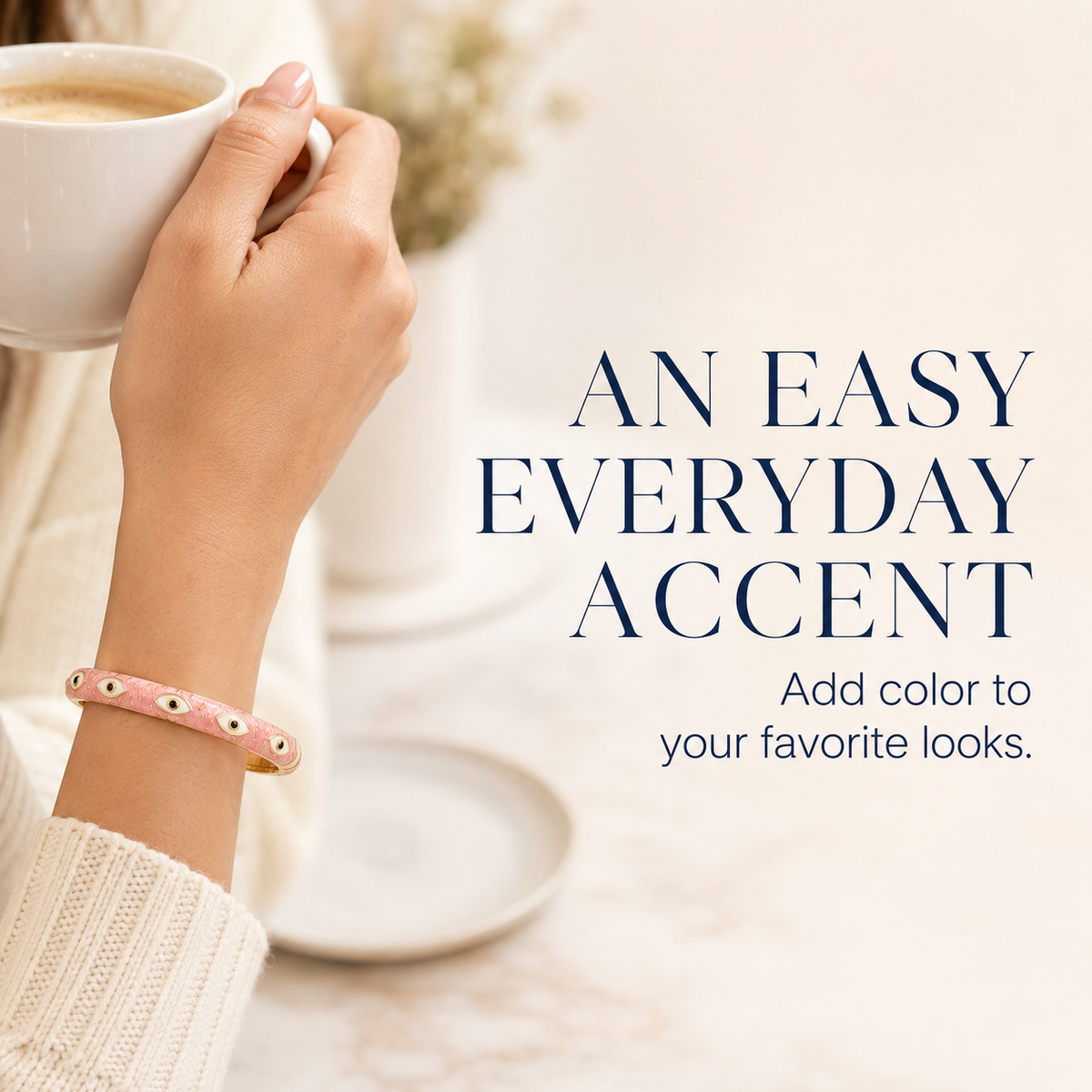 Thailan Bracelet, Light Luxury, Simple and Commuter-Friendly, Retro and Niche, Inlaid with Colorful Enamel, Hand-Painted, Exquisite Jewelry
