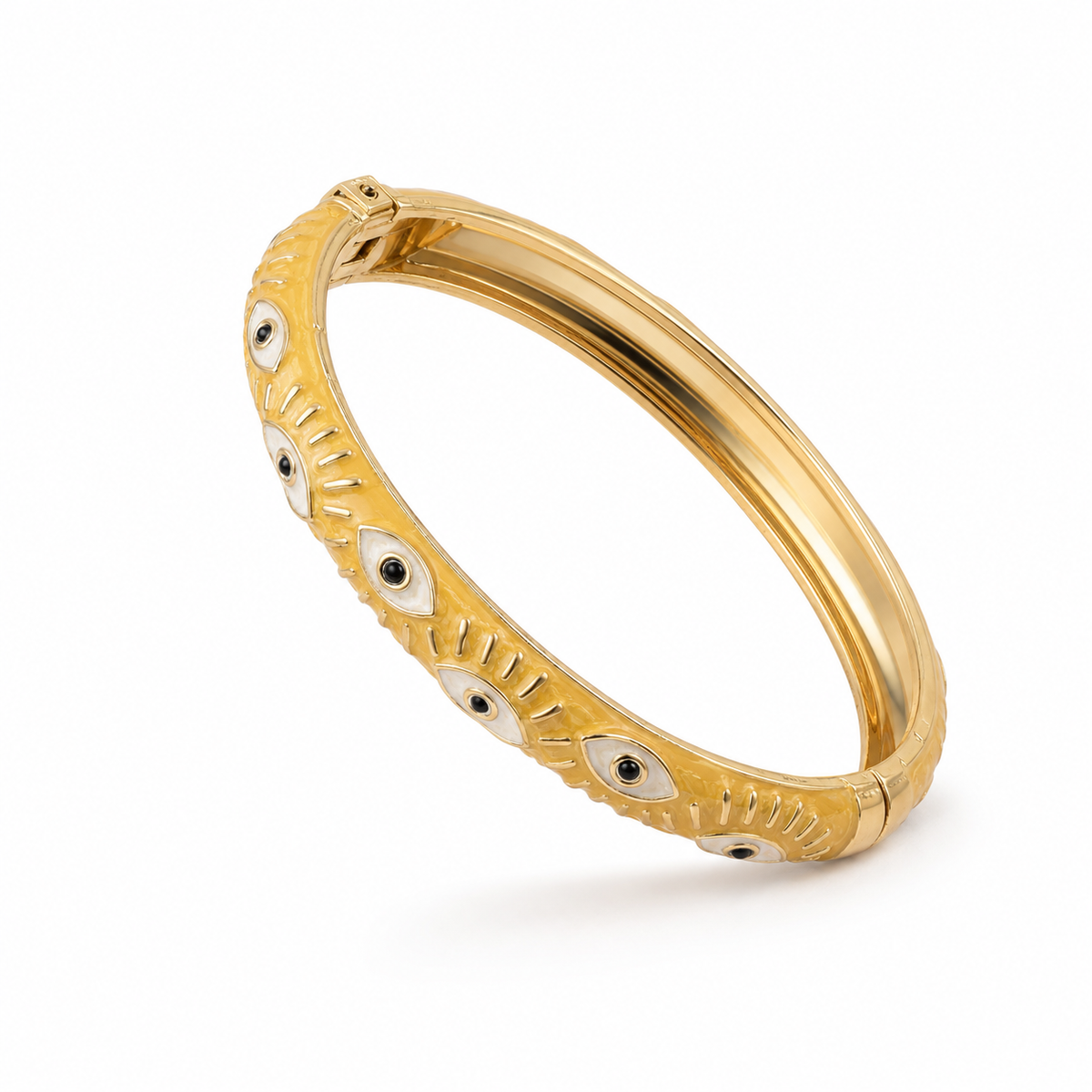 Thailan Bracelet, Light Luxury, Simple and Commuter-Friendly, Retro and Niche, Inlaid with Colorful Enamel, Hand-Painted, Exquisite Jewelry