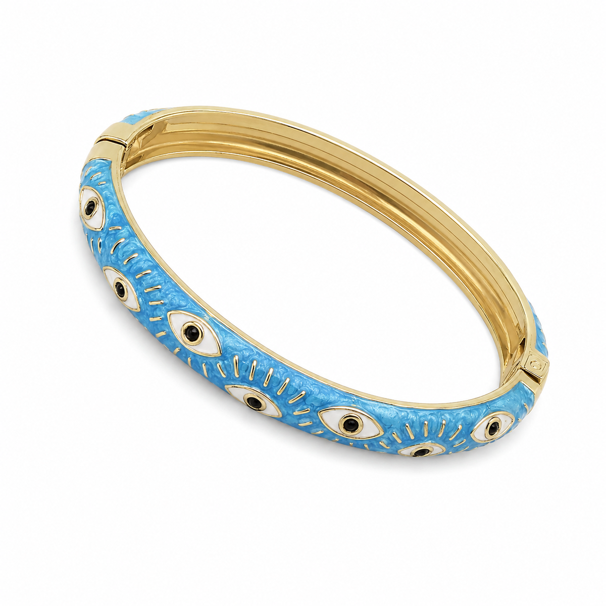 Thailan Bracelet, Light Luxury, Simple and Commuter-Friendly, Retro and Niche, Inlaid with Colorful Enamel, Hand-Painted, Exquisite Jewelry
